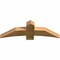 Ekena Millwork Bellingham Rough Sawn Timber Gable Bracket, Western Red Cedar, 48"W x 16"H x 4"D x 6"F, 8/12 Pitch GBW048X16X0406BEL00RWR - alternate 5